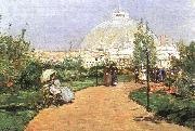 Childe Hassam The Chicago Exhibition, Crystal Palace France oil painting reproduction